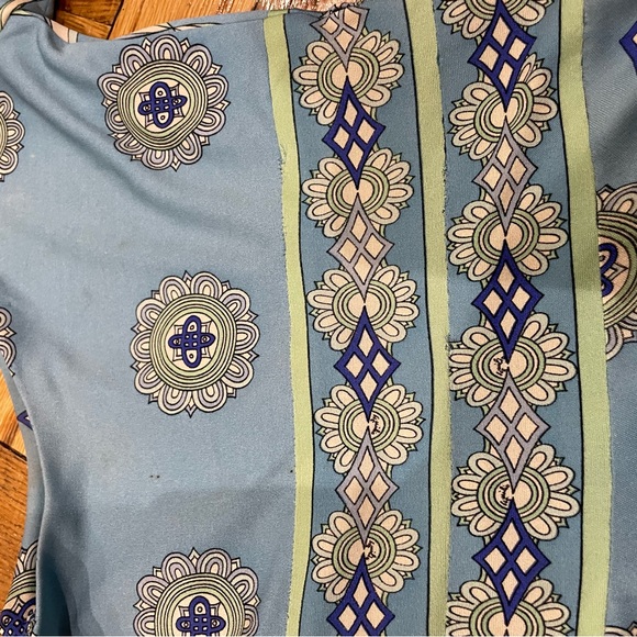 Vintage Emilio Pucci Baby Blue Print Dress - Picture 6 of 11